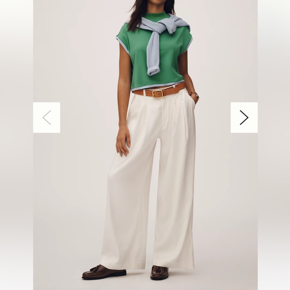 Maeve by Anthropologie cinched waist trouser pant size 6